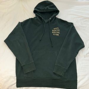 Anti Social Social Club glitter logo hoodie